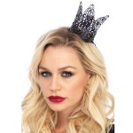 LEG AVENUE - MINI METAL FILIGREE CROWN BLACK